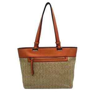 Guess Tan and Orange Shoulder Bag